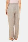 Amante Full Length Pyjama Bottom - Peach Leaf Print — thumbnail 3